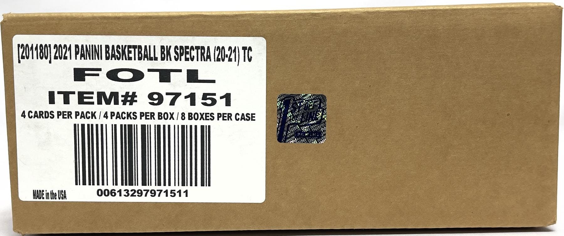 2020-21 Panini Spectra Basketball 1st Off The Line FOTL Hobby Case